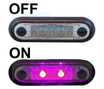 BOW9989216 Flush Fit Purple LED Marker Light