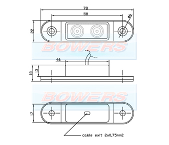 Flush Fit LED Marker Lamp Schematic