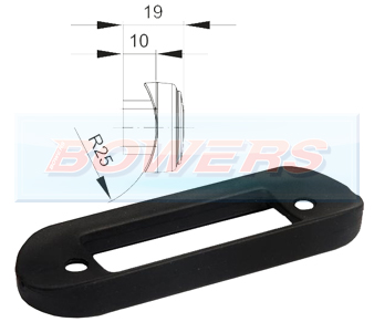 Black LED Flush Fit Bar Gasket