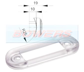 Clear LED Flush Fit Bar Gasket