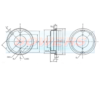 Easy Fit Land Rover Defender NAS Mounting Plinth Schematic