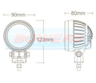 Blue Arrow LED Forklift Safety Warning Light Schematic