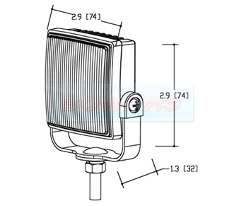 BOW9992182 LED Amber Strobe Warning Light Schematic