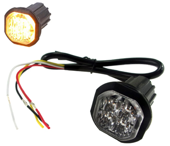 Round Button LED Strobe Warning Light BOW9992183