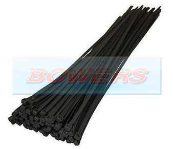 Black Cable Ties 100pk 140mm x 3.6mm BOW9994003