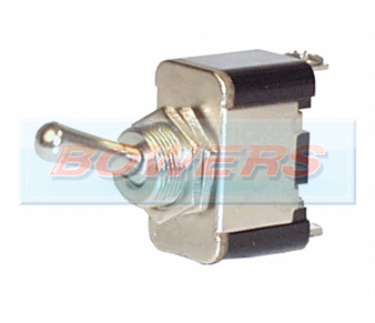 12v Heavy Duty Metal Toggle Switch SPRING RETURN FLASH/ON (Screw Terminals) BOW9996055