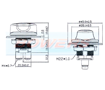 Mini Battery Isolator/Cut Off/Kill Switch BOW9996301 Schematic