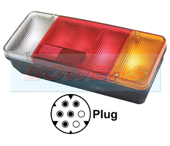 D11481 Rear Offside Combination Tail Lamp Light Unit For Iveco Daily Tipper 1996 - 2006