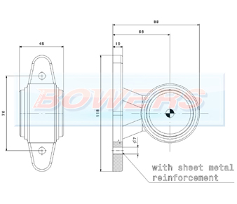 Red/White LED End Outline Side Marker Light FT-009ALED Schematic