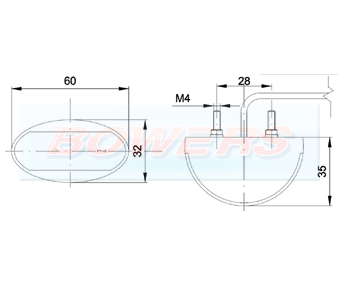 Oval LED Marker Light FT-012 Schematic