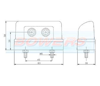 FT-016/1 LED Number Plate Light Schematic