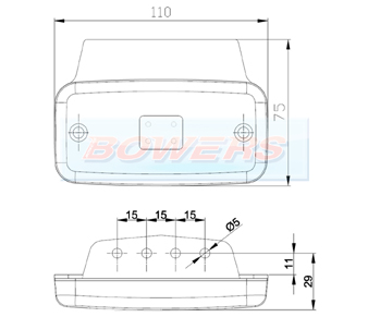 LED Marker Light With Bracket FT-019+KLED