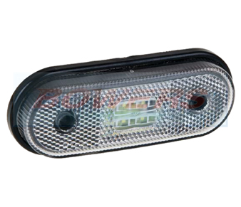 White Oval LED Marker Lamp FT-020B