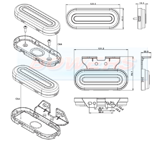 Marker Light FT-072 Schematic