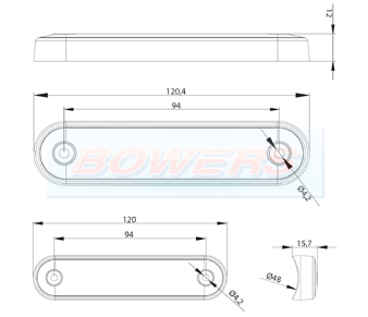 FT-073 Long Marker Light Schematic