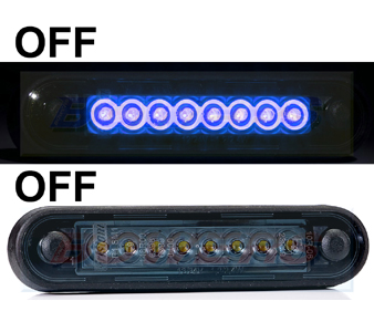 FT-073NLONGDARK Blue LED Marker Light