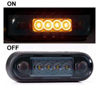 FT-073ZDARK Amber LED Marker Light