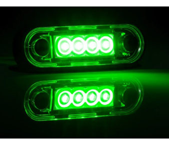 FT-073ZIELLED Green LED Marker Light On