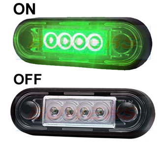 FT-073ZIELLED Green LED Marker Light