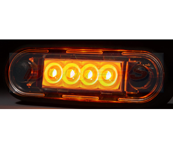 FT-073ZLED Amber LED Marker Light On