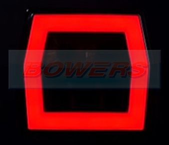 Glow Ring LED Square Combination Lamp FT-120 / FT-122 Illuminated