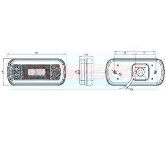 Glow Trac LED Rear Combination Lamp + Reverse FT-130 COF Schematic