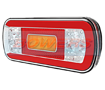 Glow Trac LED Rear Combination Lamp + Reverse FT-130 COF LED