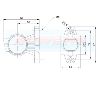 Red/White/Amber LED End Outline Side Marker Light FT-140A Schematic