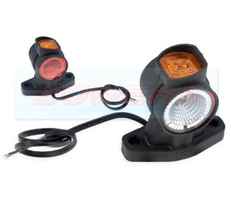 Red/White/Amber R/H LED End Outline Side Marker Light FT-140APLED