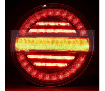 Fristom FT-213LEDDI LED Rear Hamburger Light With Dynamic Indicator On