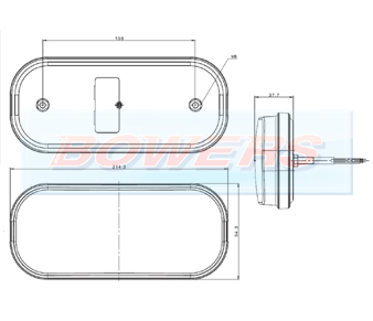 FT-230 LED Rear Combination Light With Dynamic Indicator Schematic