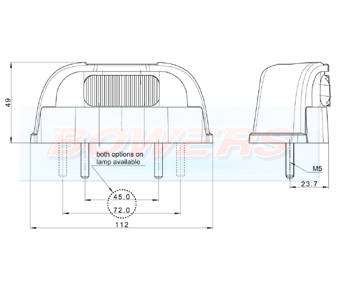 FT-260 LED Number Plate Light Schematic