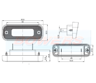 Fristom FT-263 LED Number Plate Light Schematic