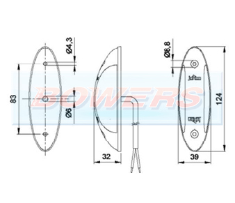 Jokon SPL2011 12.0015.000 24v Red White LED End Outline Marker Light Schematic