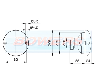 Jokon 710 95mm Round Rear Light Schematic