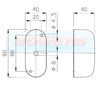 Jokon SPL2000 12.0012.000 Red White End Outline Side Marker Light Schematic