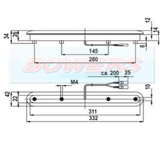 Jokon ZHBL05 15.0005.002 12v LED Rear High Level 3rd Brake Light Schematic