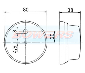 Jokon PLR272 White Front Marker Light Schematic