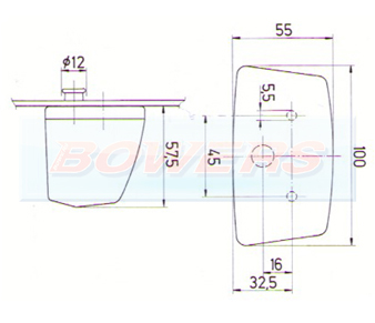 Jokon K415 13.4006.100 Rear Number Plate Light Schematic