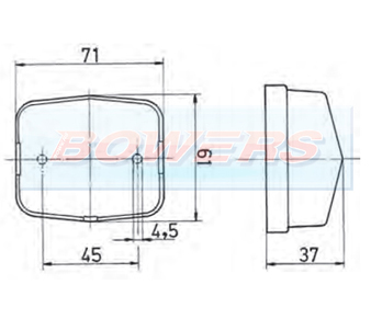 Jokon BL115 PL115 SPL115 Square Marker Light Schematic