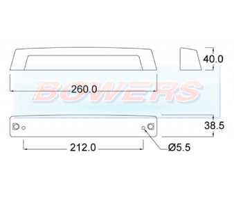 Jokon K307 13.4003.100 Rear Number Plate Light Schematic