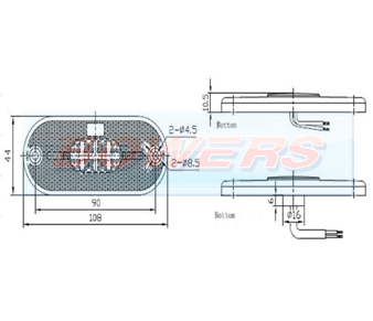 12v Oval LED Marker Light Schematic