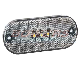 12v Oval White LED Front Marker Light JOK3623