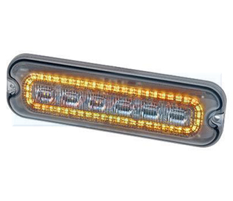 Low Profile LED Amber Strobe Warning Light With Amber Marker Light LAPCV215