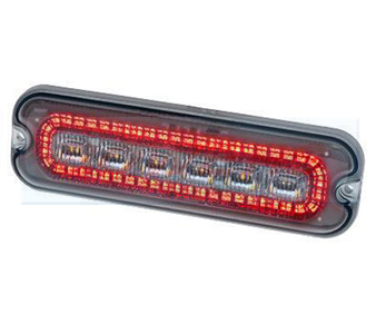Low Profile LED Amber Strobe Warning Light With Red Marker Light LAPCV216
