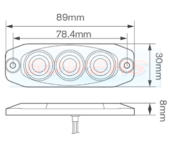LED Autolamps 11 Series Light Schematic