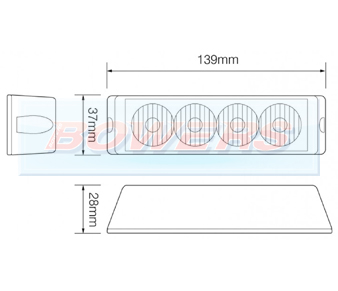 LED4DVA 4 Module Amber Strobe Hazard Light Schematic