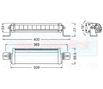 OSRAM LEDriving Lightbar FX250-CB/SP Schematic