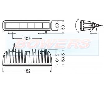 OSRAM LEDriving Lightbar SX180-SP Schematic