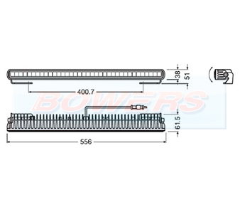 OSRAM LEDriving Lightbar SX500-SP Schematic